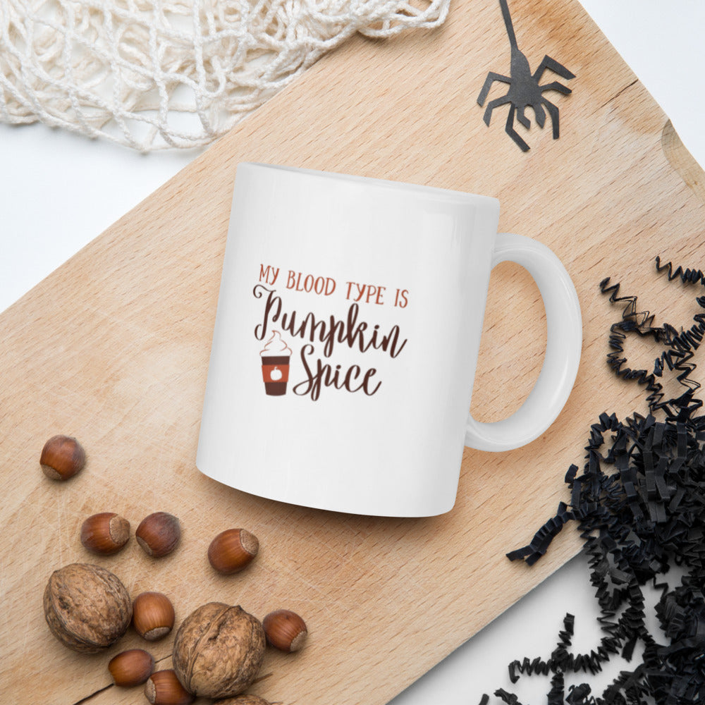 Pumpkin Spice White glossy mug