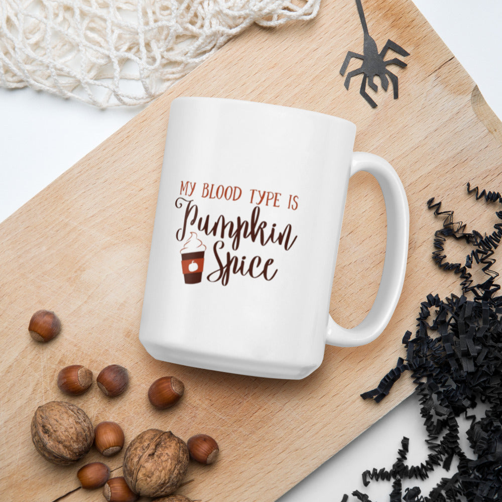 Pumpkin Spice White glossy mug